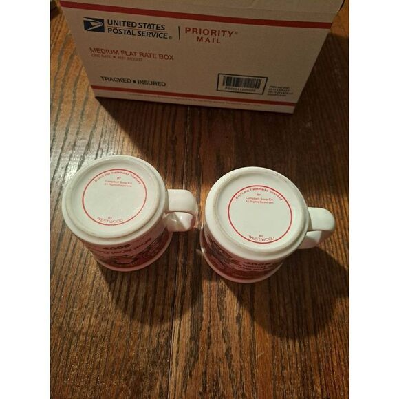 Lot 2 Vintage 1999 Westwood Campbells Soup M'm M'm Good Cups Mugs Coffee Soup - Picture 7 of 7